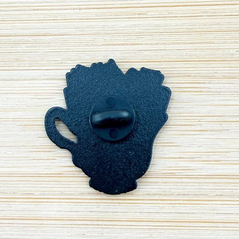 Teacup Filled With Books Soft Enamel Pin